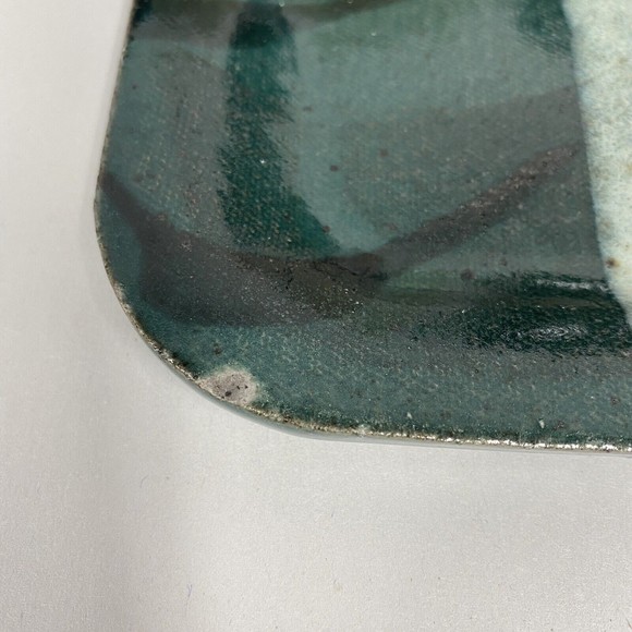 Studio Art Pottery Set Of 3 Glazed Earthy Boho Small Plates Signed Hutten - Picture 6 of 8